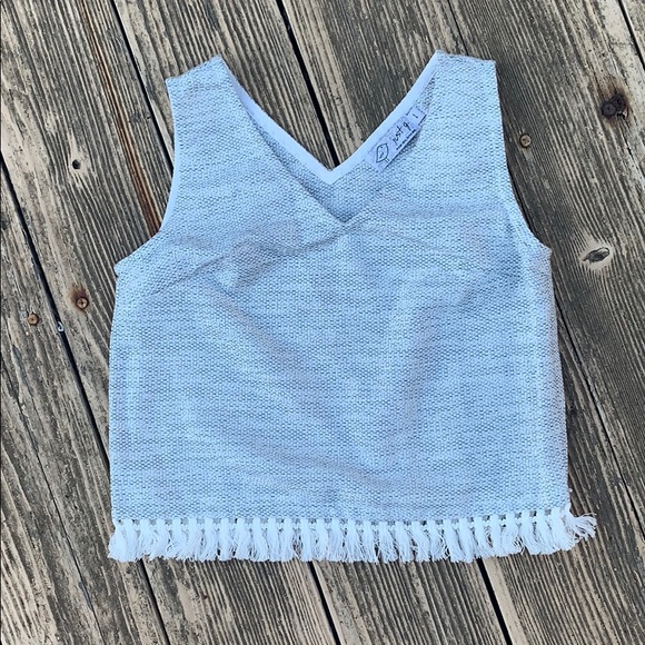 Tops - Just g. frilly tassel top